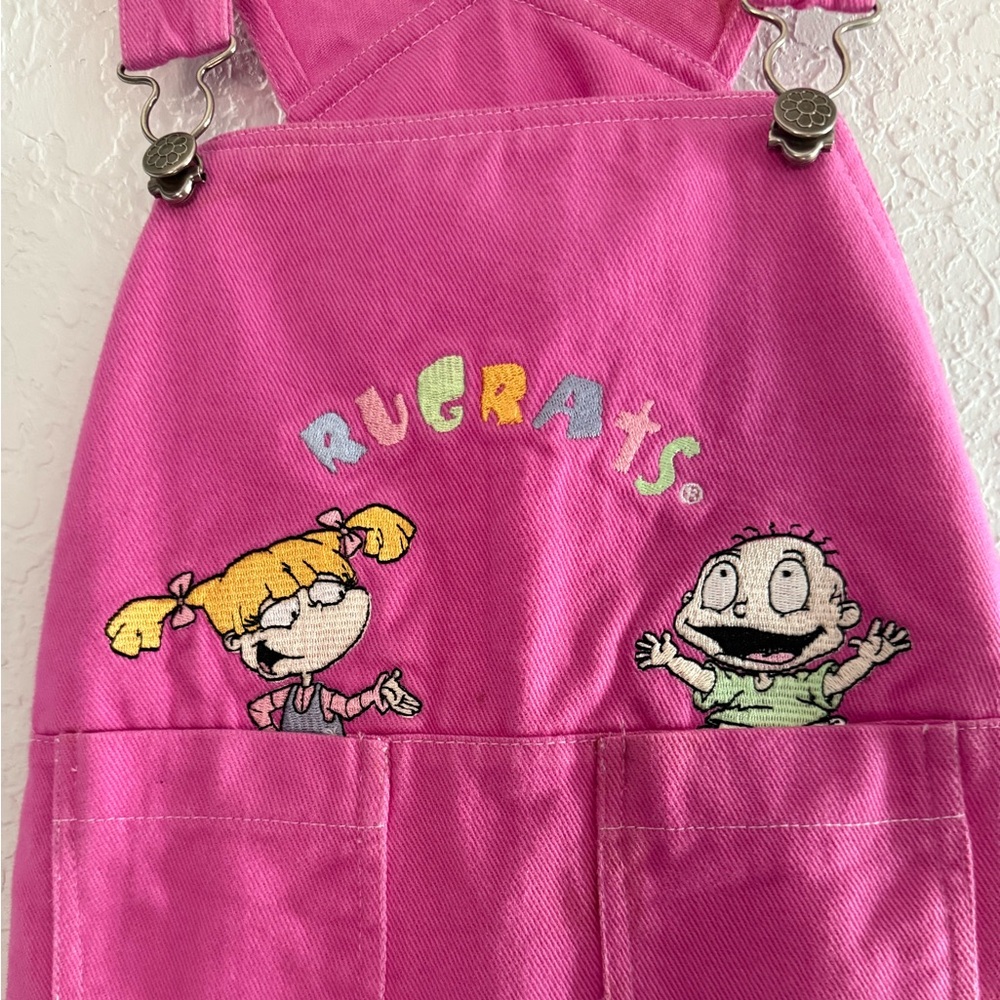 Vintage Rugrats overalls dress for kids- 90s Nickelodeon- size 5t